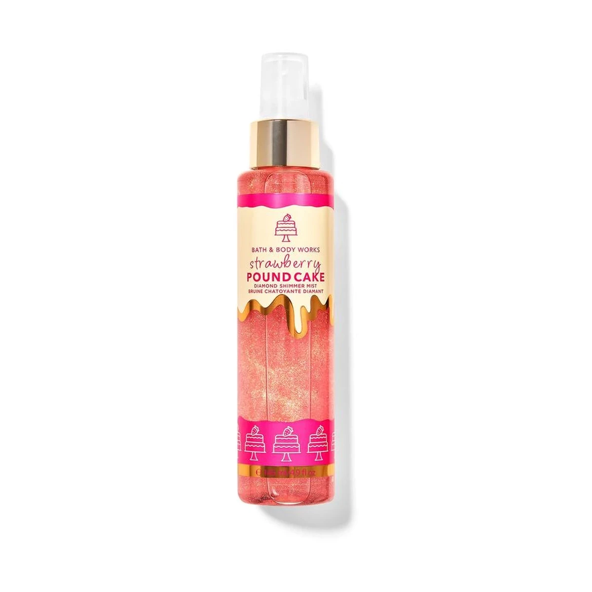 Bath & Body Works Strawberry Pound Cake Shimmer Fine Fragrance Mist